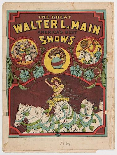 THE GREAT WALTER L. MAIN SHOWS