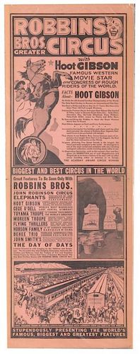 ROBBINS BROTHERS CIRCUS WITH HOOT 3876ba