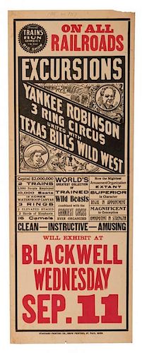 YANKEE ROBINSON THREE RING CIRCUS 3876ca