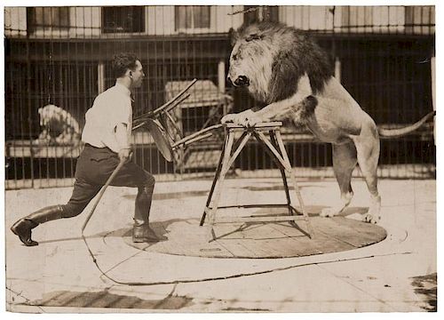 GROUP OF THREE PHOTOGRAPHS OF CIRCUS