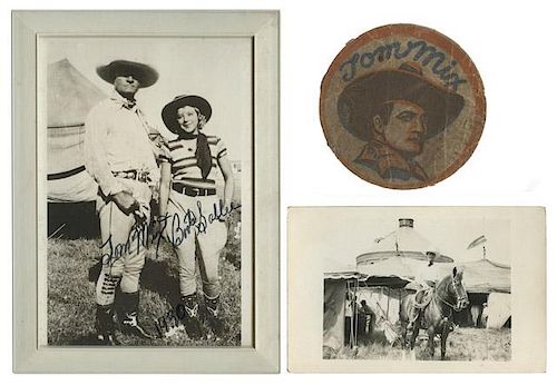 COLLECTION OF TOM MIX RELATED PHOTOGRAPHS