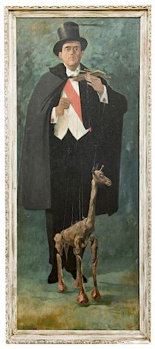 PORTRAIT OF GIRAFFE MARIONETTIST Putman  38771a