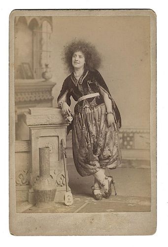 TWO SULTANA ASHIA CABINET CARDS.Two