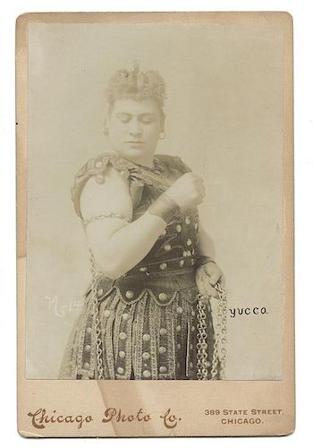 TWO CABINET CARDS OF YUCCA THE 38777e