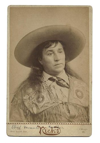 CABINET CARD PHOTO OF CHIEF MOUNTAIN 38779b