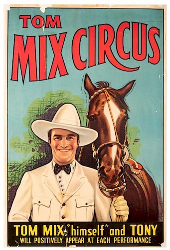 TOM MIX CIRCUS.Tom Mix Circus. One sheet