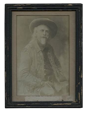 FRAMED PORTRAIT PHOTOGRAPH OF BUFFALO