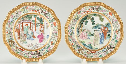 PR. CHINESE EXPORT FAMILLE ROSE DISHES,