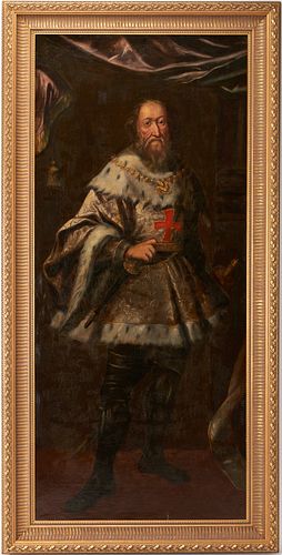 PORTRAIT PAINTING OF A EUROPEAN NOBLEMAN,