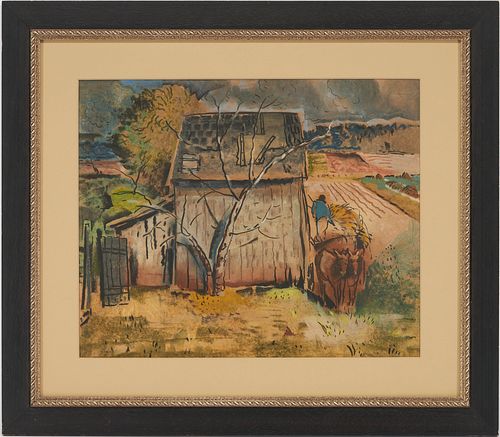 WILL HENRY STEVENS PASTEL LANDSCAPE 3878ac