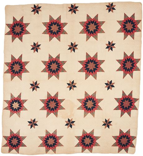 EAST TN PIECED QUILT BLAZING STAR 3878c9