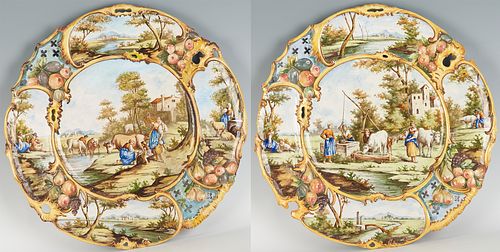 PAIR OF VERY LARGE ITALIAN CERAMIC 387929