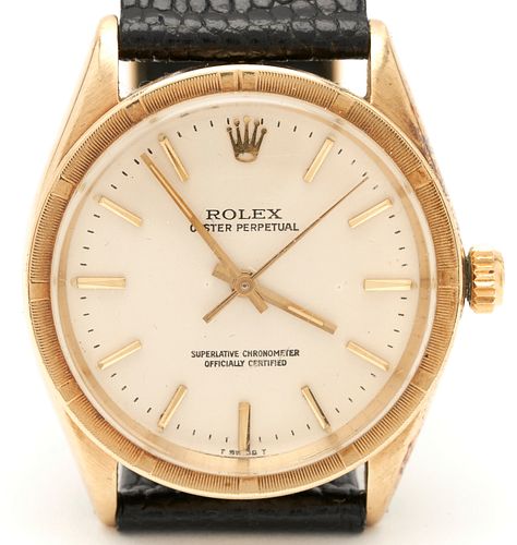 14K MEN'S ROLEX OYSTER PERPETUAL