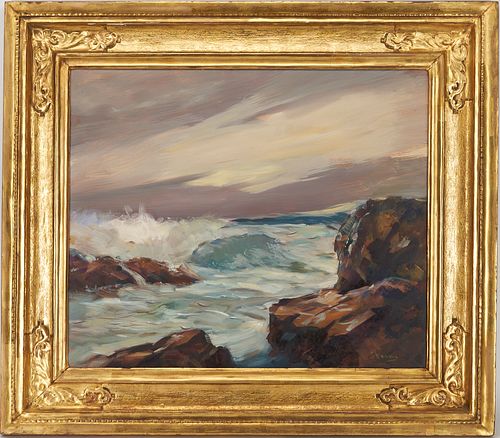 WILLIAM STEENE O B MARINE PAINTING  3879f9