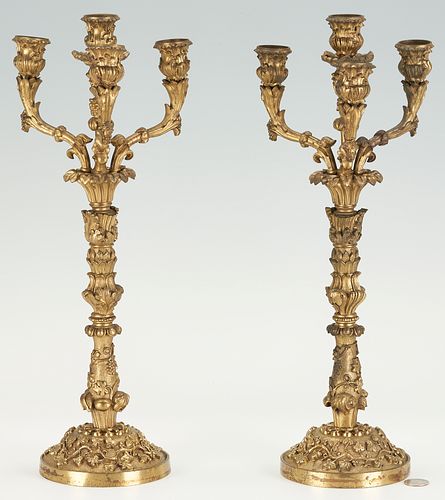 PAIR OF LOUIS XV STYLE GILT BRONZE 387a52