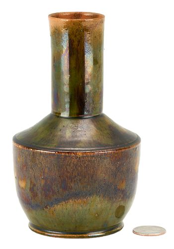 GEORGE OHR ART POTTERY BOTTLE FORM