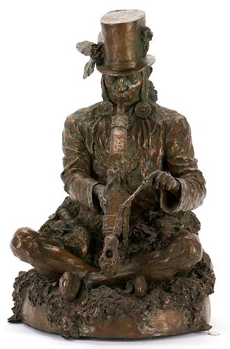 SCOTT ROGERS BRONZE SCULPTURE, THE CHIEF