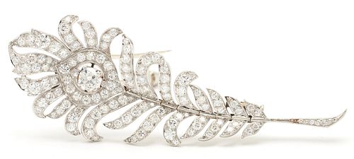 FRENCH ART DECO PLATINUM & DIAMOND