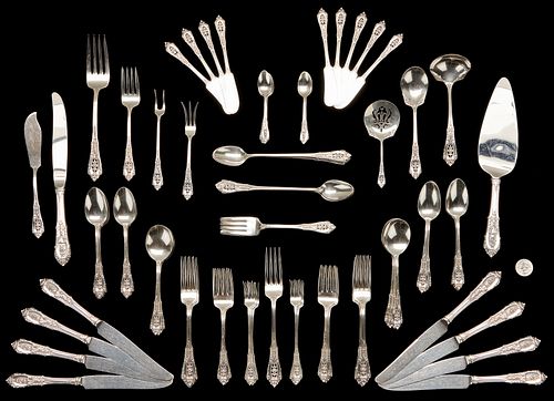 94 PCS WALLACE ROSEPOINT STERLING FLATWARE94