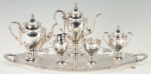 5 PCS. PREISNER STERLING SILVER TEA