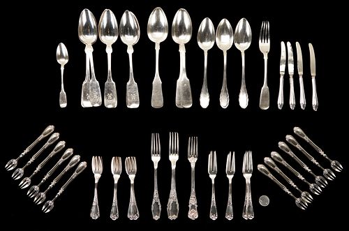 56 PCS CONTINENTAL SILVER FLATWARE  387b72