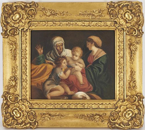 WATERCOLOR PAINTING OF HOLY FAMILY 387b83