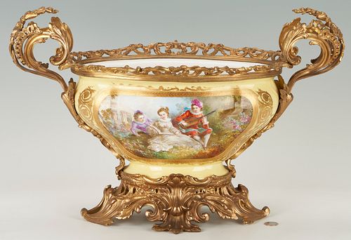 SEVRES STYLE PORCELAIN & ORMOLU