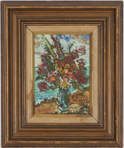 DAVID BURLIUK O B STILL LIFE PAINTING 387b9c