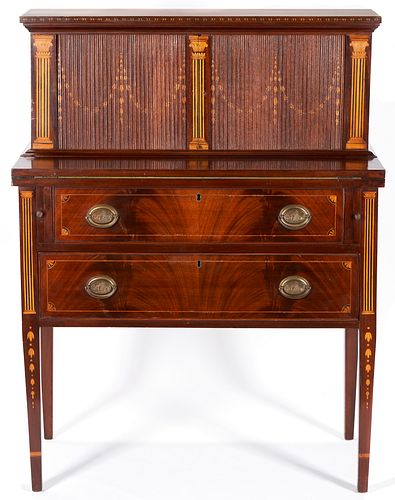 AMERICAN INLAID FEDERAL DESK SEYMOUR 387bb8