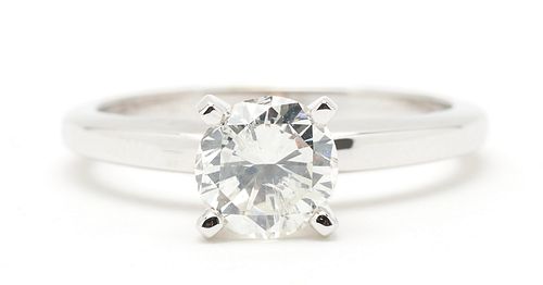 LADIES 14K ROUND CUT DIAMOND ENGAGEMENT