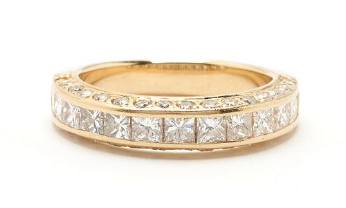 18K GOLD DIAMOND RINGLadies 18K 387c16