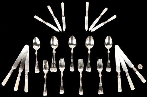 GORHAM AESTHETIC MOVEMENT STERLING FLATWARE