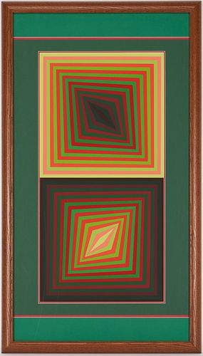 VICTOR VASARELY MODERN OP SCREENPRINT  387c9a