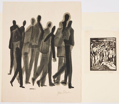 BEN SHAHN LITHOGRAPH AND EMIL GANSO 387c9f