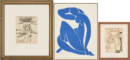 3 PRINTS INCL AFTER HENRI MATISSE 387c98