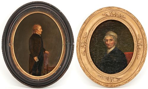 2 CABINET PORTRAITS, INCL. COL. HENRY