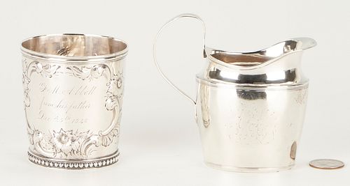 COIN SILVER CREAMER AND CHRISTMAS