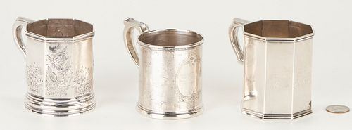 3 COIN SILVER CUPS OR MUGS INCL  387d5c
