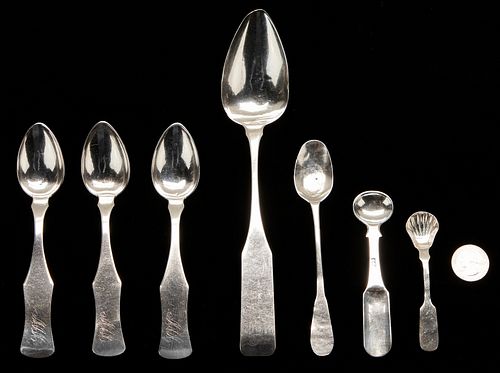 7 COIN SILVER SPOONS ATTR KY INC  387d6a