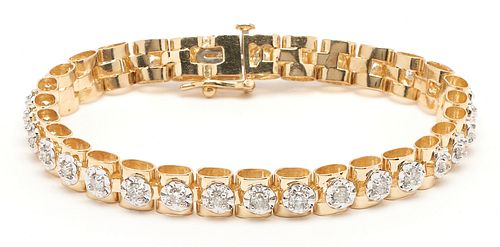 14K DIAMOND TENNIS BRACELETLadies 387d8e