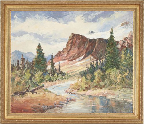 LOUIS BONSIB O C LANDSCAPE PAINTINGLouis 387dc9