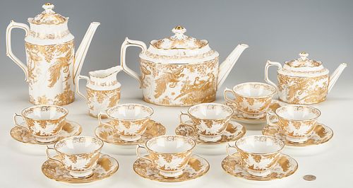 20 PCS. ROYAL CROWN DERBY GOLD AVES