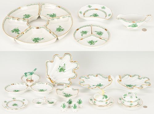 22 PCS. HEREND CHINESE BOUQUET