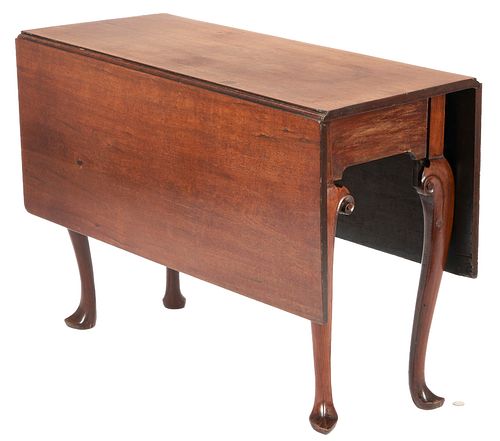 MAHOGANY QUEEN ANNE DROP LEAF TABLE,