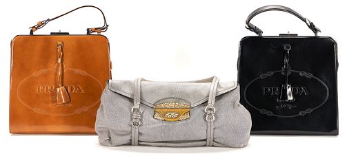 3 PRADA PURSES INC SPAZZOLATO1st 2nd 387e62