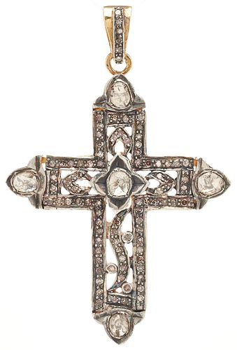 14K GOLD DIAMOND CROSS PENDANTLadies 387e74