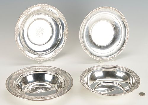 4 STERLING SILVER SERVING ITEMS,