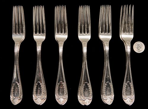 12 KENTUCKY COIN SILVER FORKS  387f6b