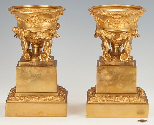 PAIR FRENCH NEOCLASSICAL ORMOLU