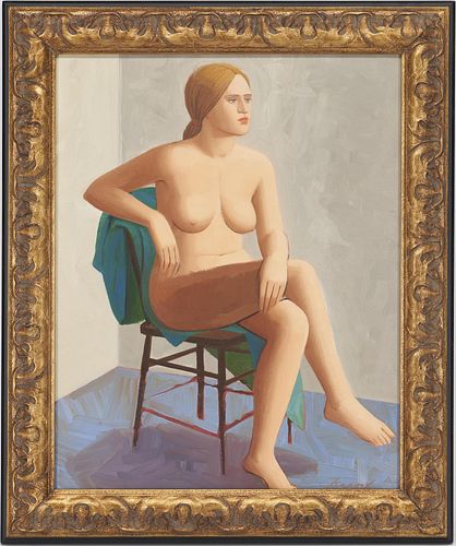 CHARLES GRIFFIN FARR O/C PAINTING, SEATED